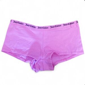 Juicy Couture Pink Logo Waistband Boyshorts